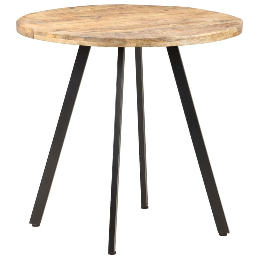 Petromila vidaXL Jedálenský stôl 80 cm surové mangovníkové drevo